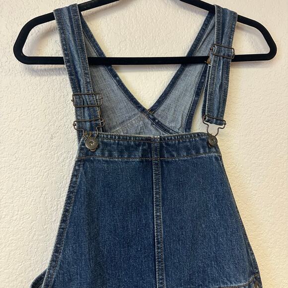 Free People Denim Mini Overall Dress Blue Size 27 - Picture 2 of 5
